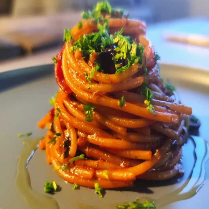 Spaghetti in tomatensaus